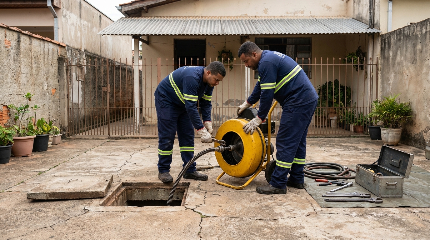 Desentupimento de Esgoto na Santa Sofia, Teresina‑PI