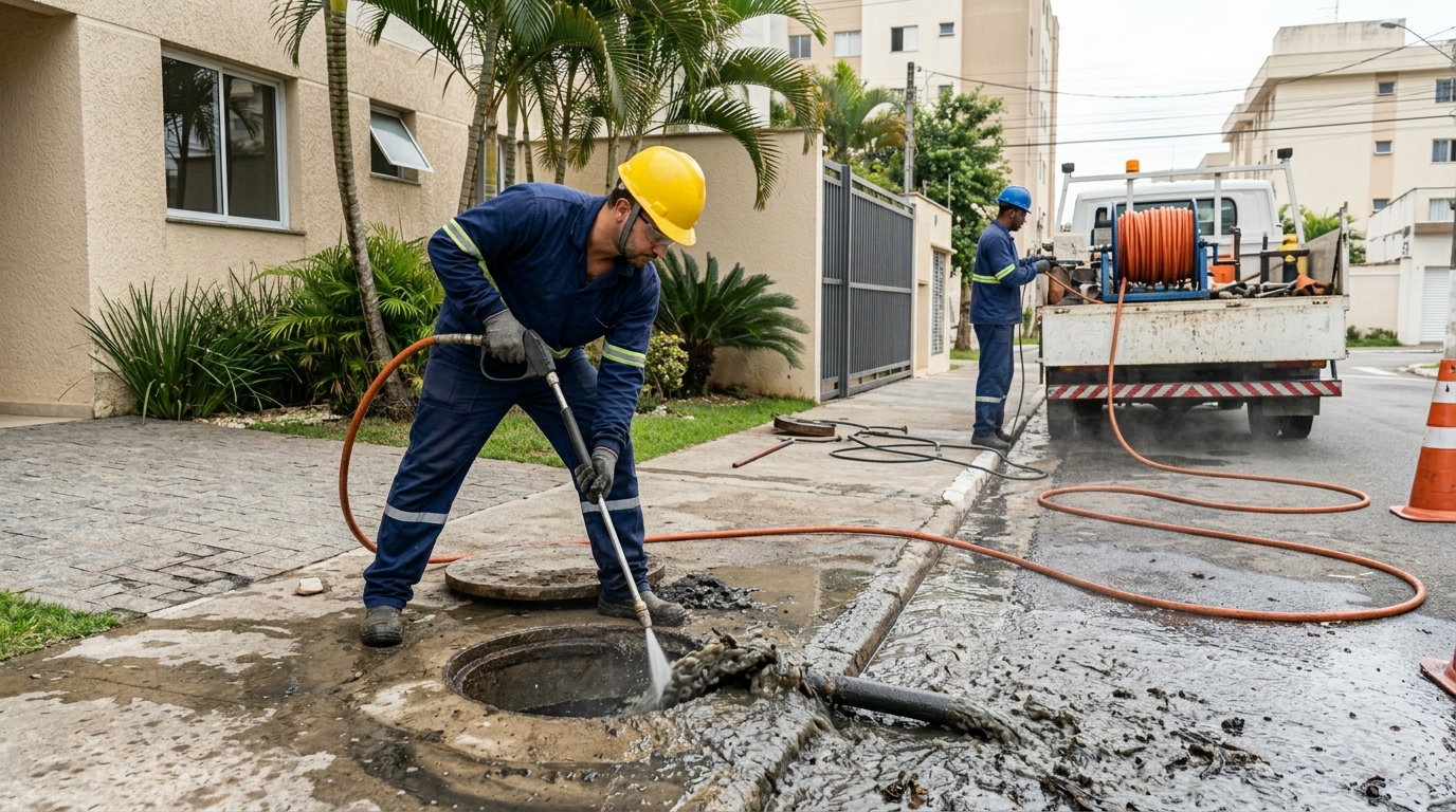 Hidrojateamento Industrial na Comprida, Teresina‑PI