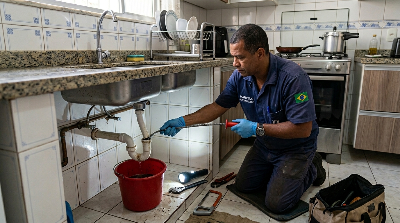 Limpeza de Canos com Equipamento na Comprida, Teresina‑PI